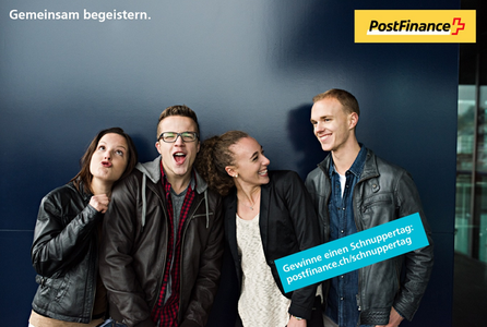 Event PostFinance AG Schnuppertag bei PostFinance body Event PostFinance AG Schnuppertag bei PostFinance body
