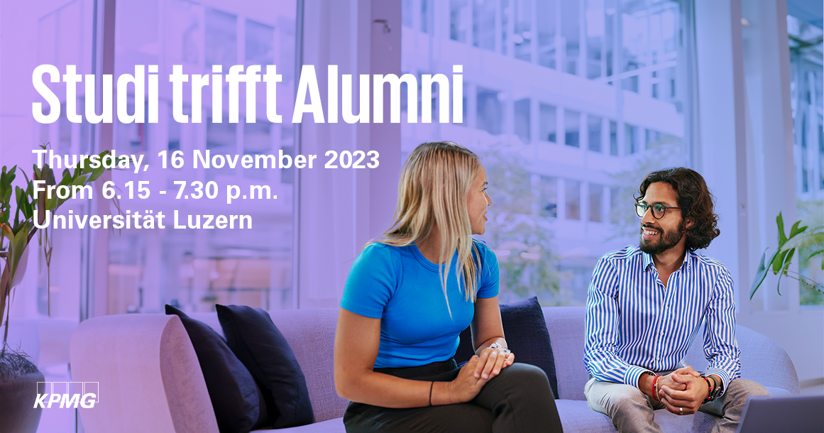 Event KPMG "Studi trifft Alumni" - Universität Luzern header