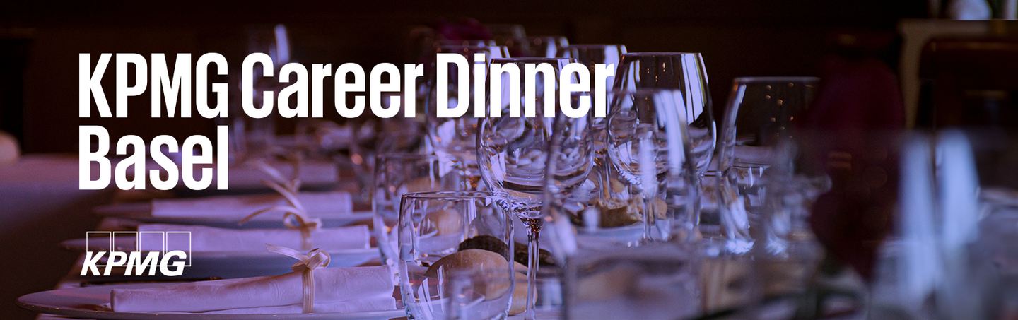 Event KPMG KPMG Career Dinner Basel 2023 header