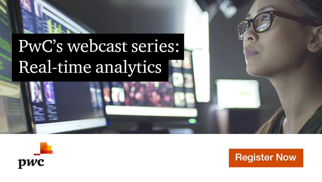 Event PwC PwC’s webcast series: Real-time analytics header